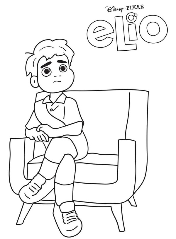 Kolorowanka Narysuj Elio bezpłatna podstawowa