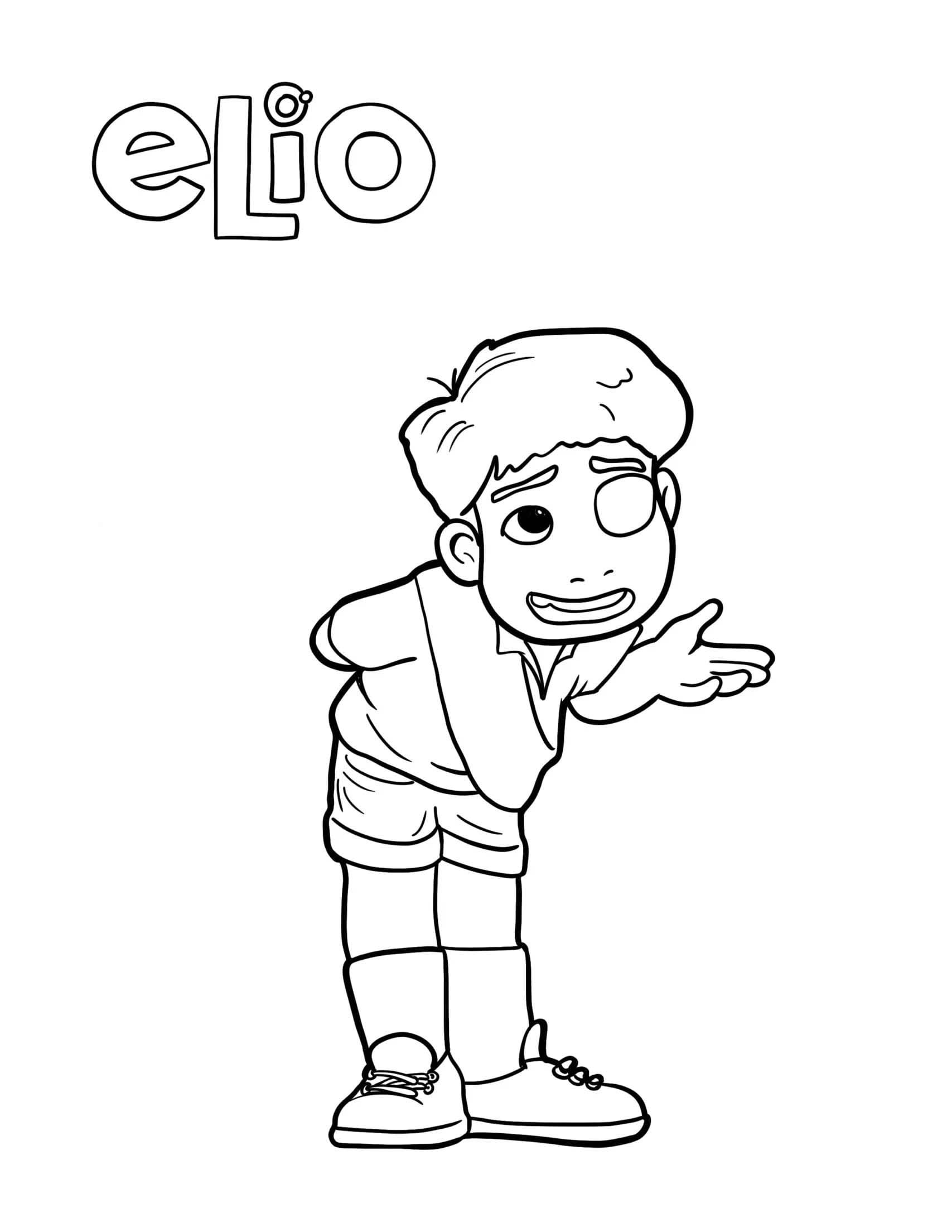 Kolorowanka Narysuj Elio bezpłatnie dla dzieci