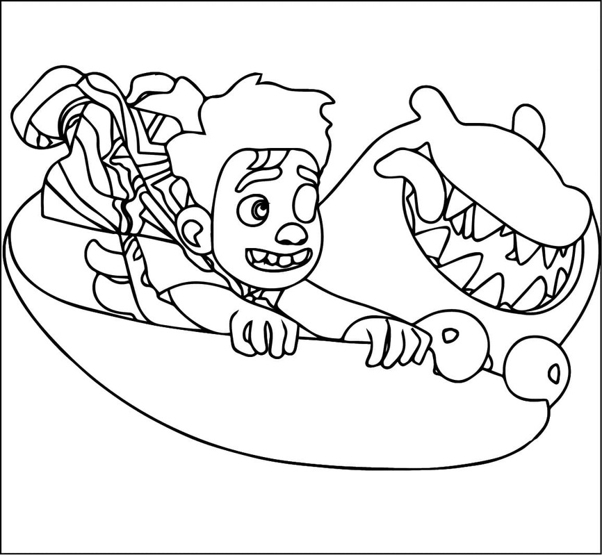 Kolorowanka Narysuj Elio bezpłatny wydruku