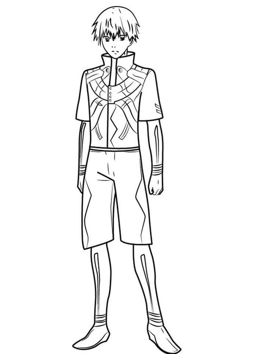 Kolorowanka Narysuj Kaneki