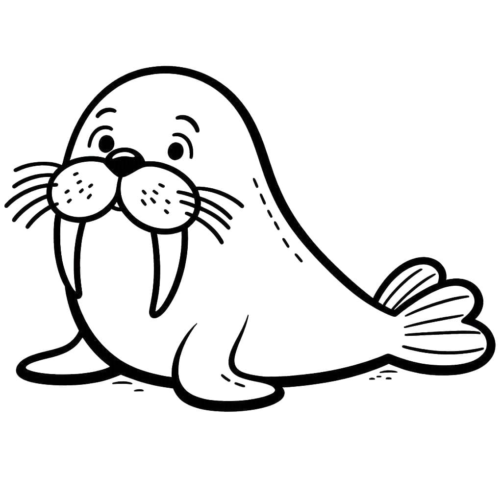 Kolorowanka Narysuj Mors podstawowy