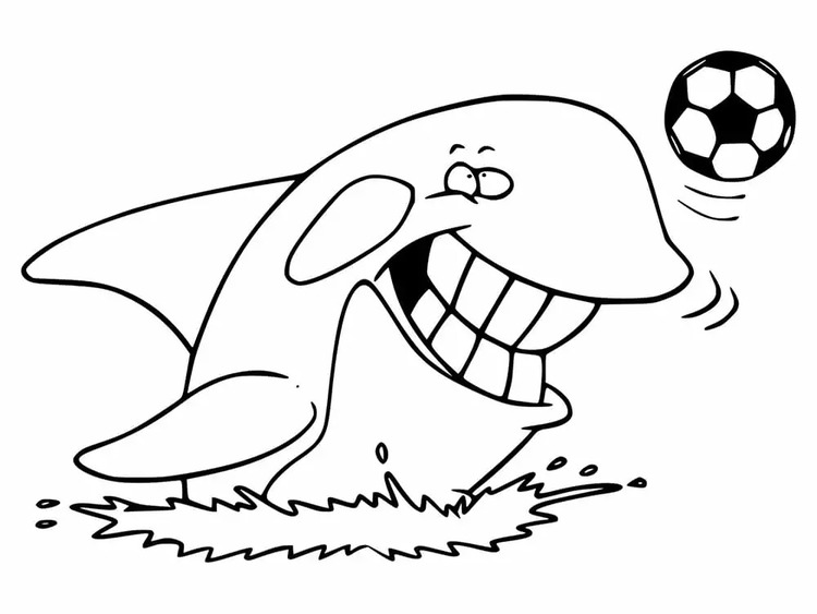 Kolorowanka Narysuj Orka bezpłatnie dla dzieci