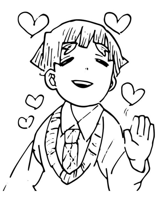 Kolorowanka Narysuj Zenitsu 1