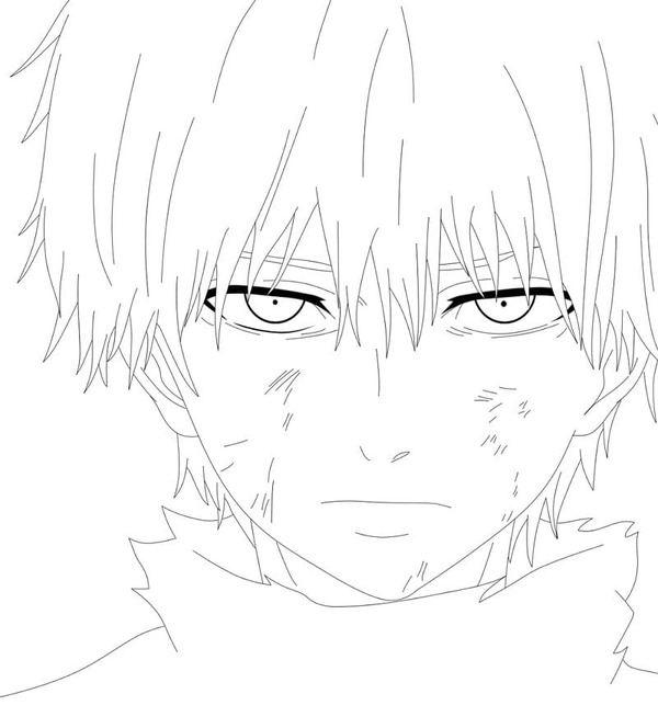 Kolorowanka Narysuj bezpłatny wydruku Ken Kaneki
