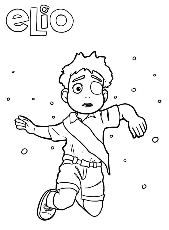 Kolorowanka Obraz Elio łatwy