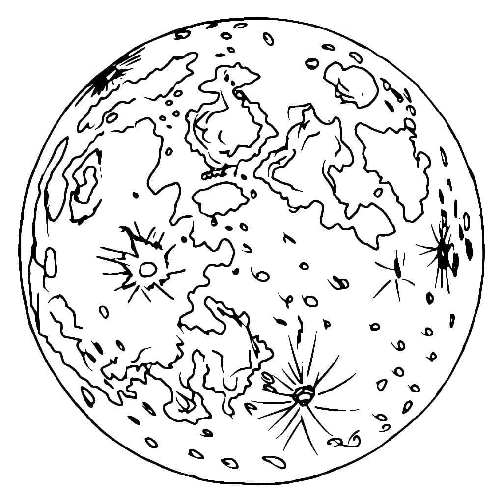 Kolorowanka Obraz Planety bezpłatny wydruku