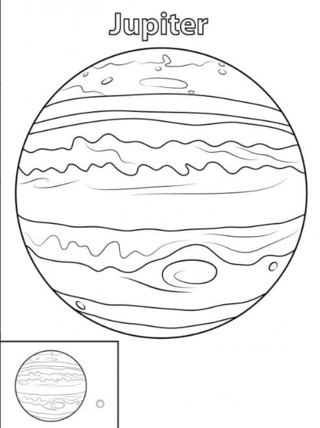 Kolorowanka Obraz Planety bezpłatny