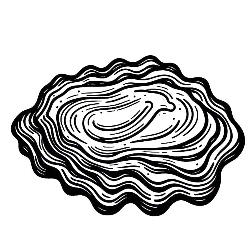 Kolorowanka Ostryga 1