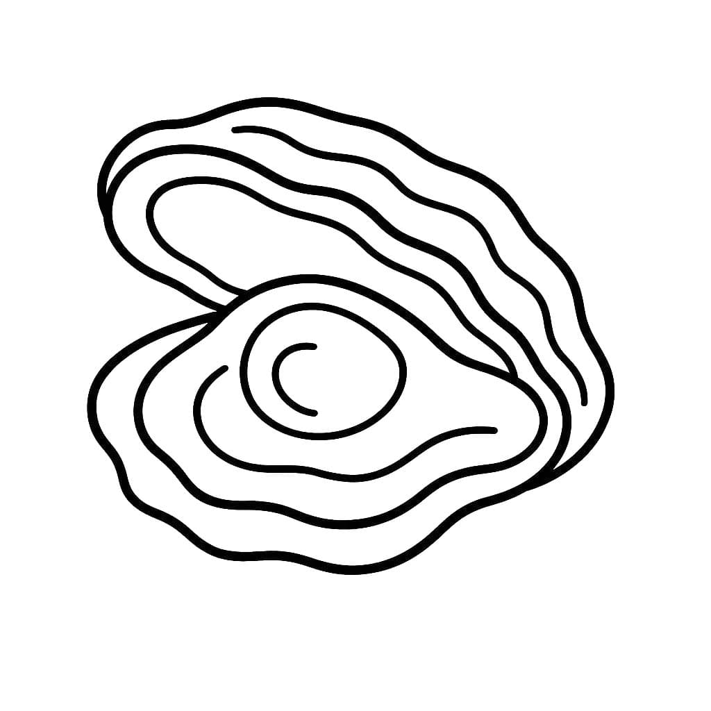 Kolorowanka Ostryga 2