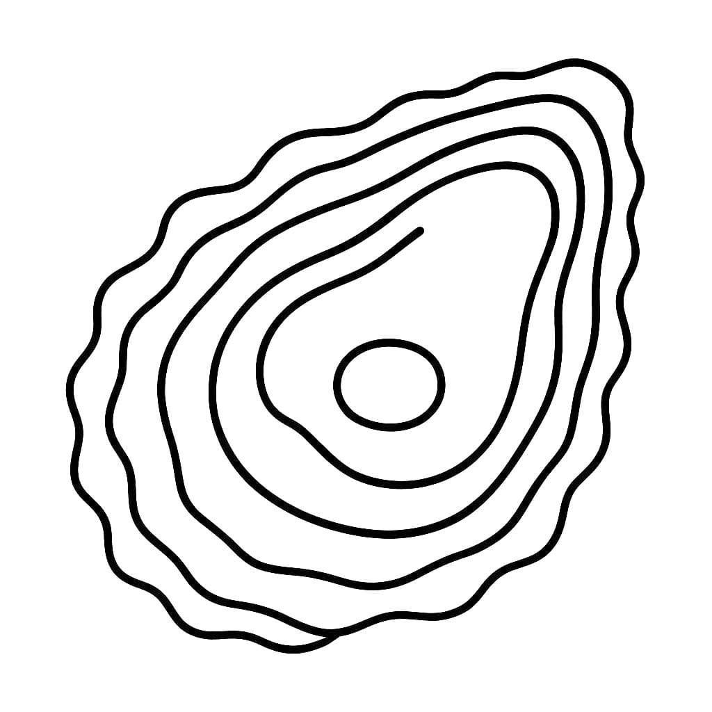 Kolorowanka Ostryga 3