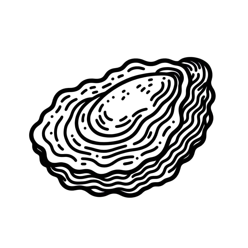 Kolorowanka Ostryga 5