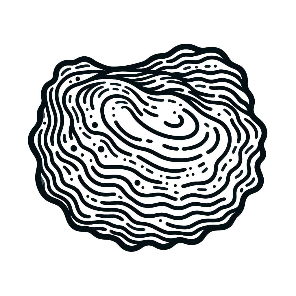 Kolorowanka Ostryga 6