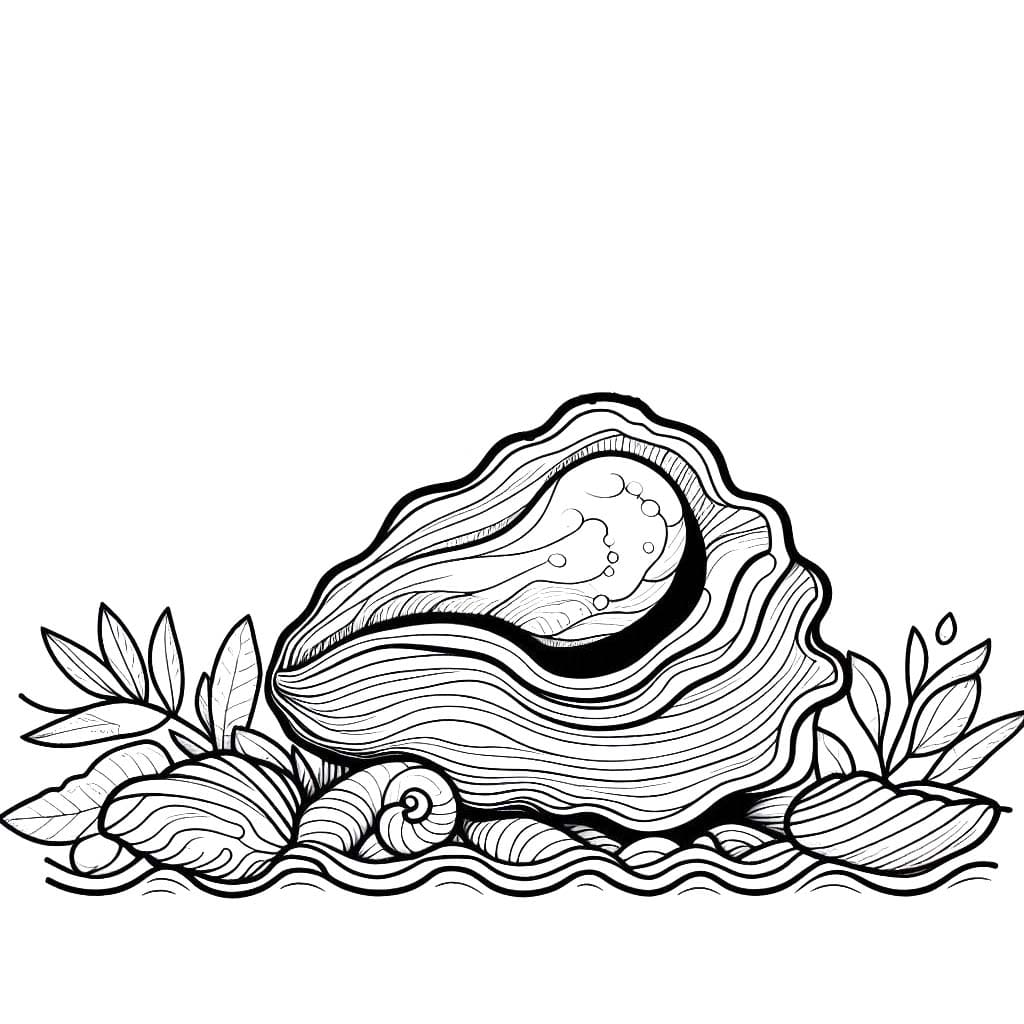 Kolorowanka Ostryga 7