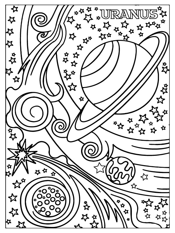 Kolorowanka Planety bardzo łatwy