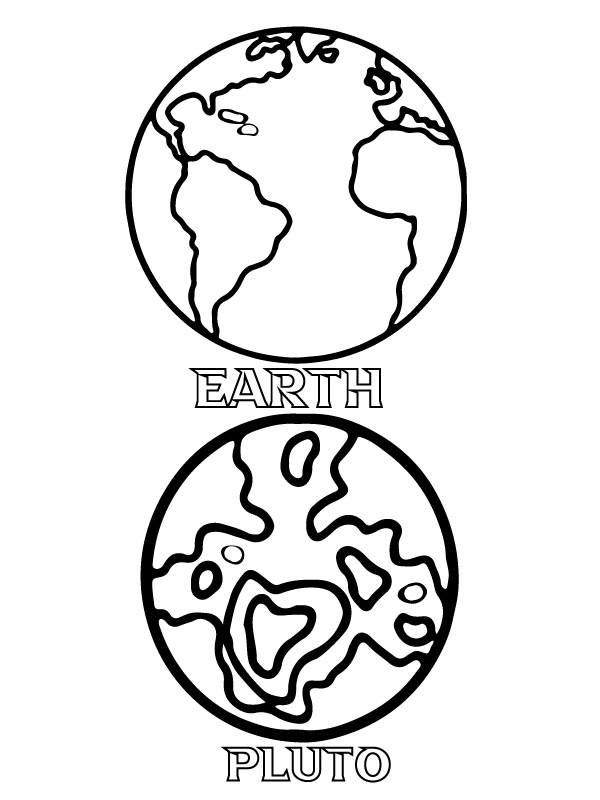 Kolorowanka Planety bardzo podstawowy