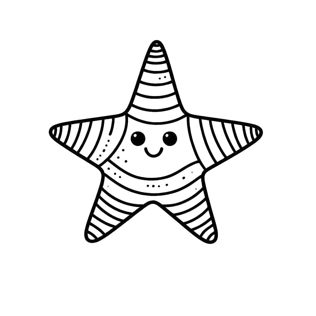 Kolorowanka Rozgwiazda 4