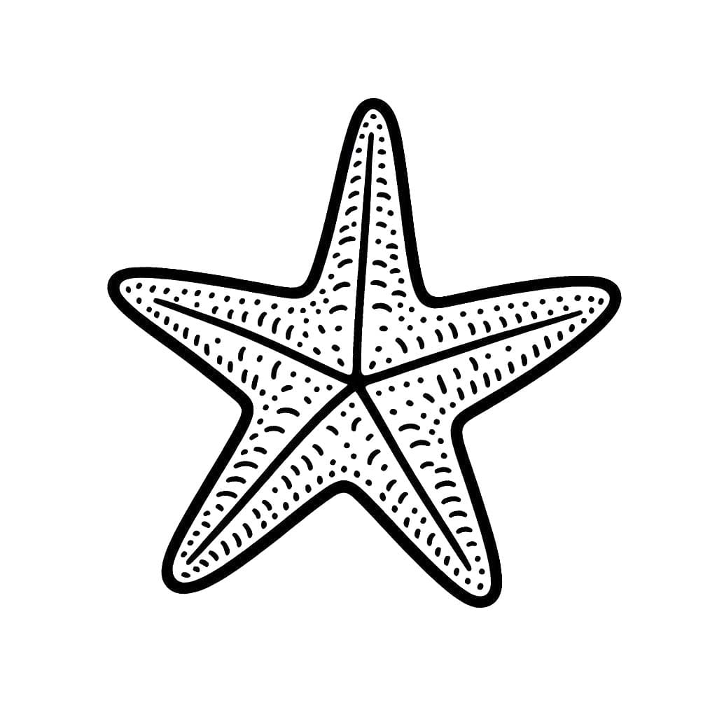 Kolorowanka Rozgwiazda 7