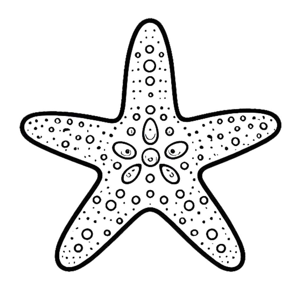 Kolorowanka Rozgwiazda 8