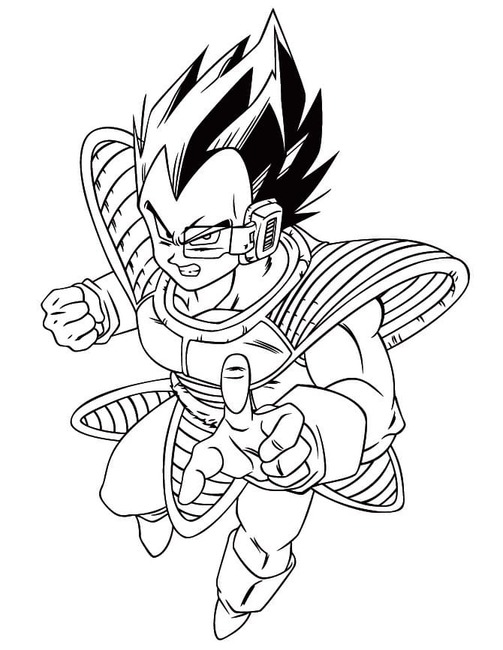 Kolorowanka Vegeta do druku