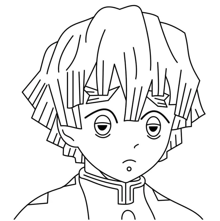 Kolorowanka Zenitsu bezpłatny