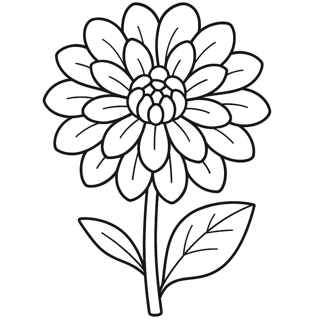 Kolorowanka Dalia bezpłatny wydruku