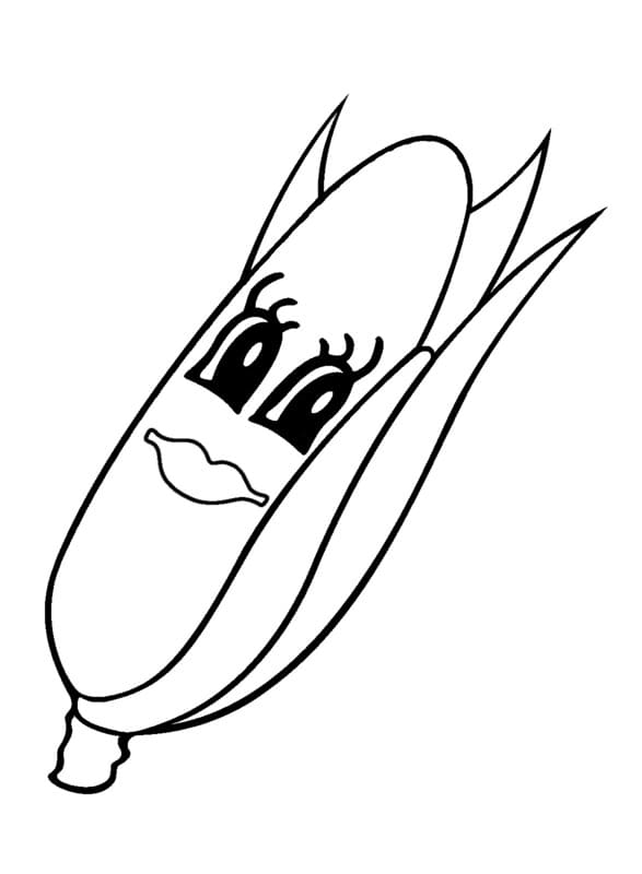 Kolorowanka Kukurydza bezpłatna łatwy