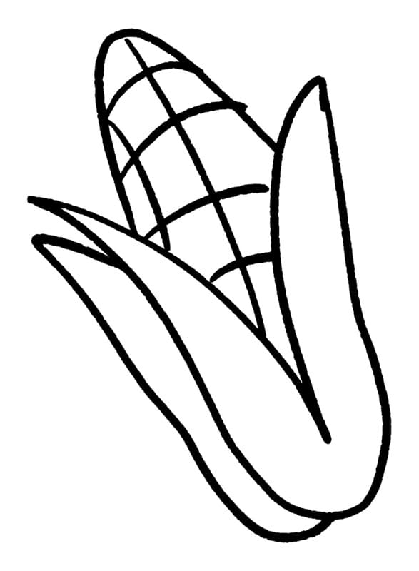 Kolorowanka Kukurydza bezpłatny wydruku