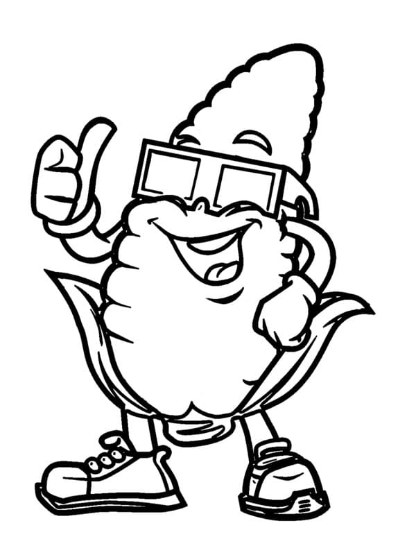 Kolorowanka Kukurydza do druku