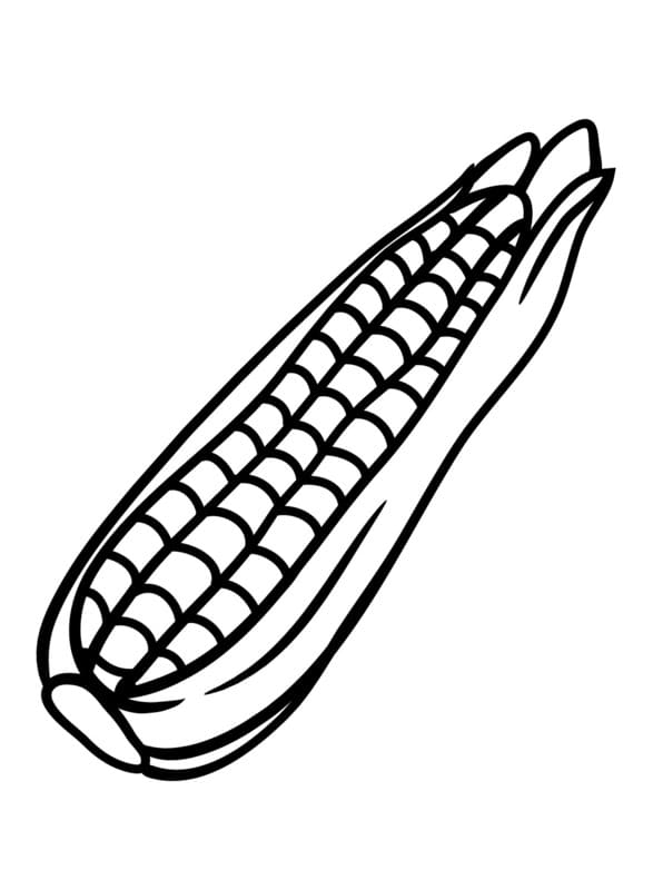 Kolorowanka Kukurydza podstawowy do druku