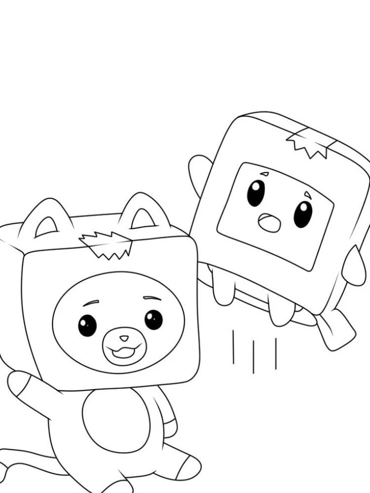 Kolorowanka Lankybox Uroczy