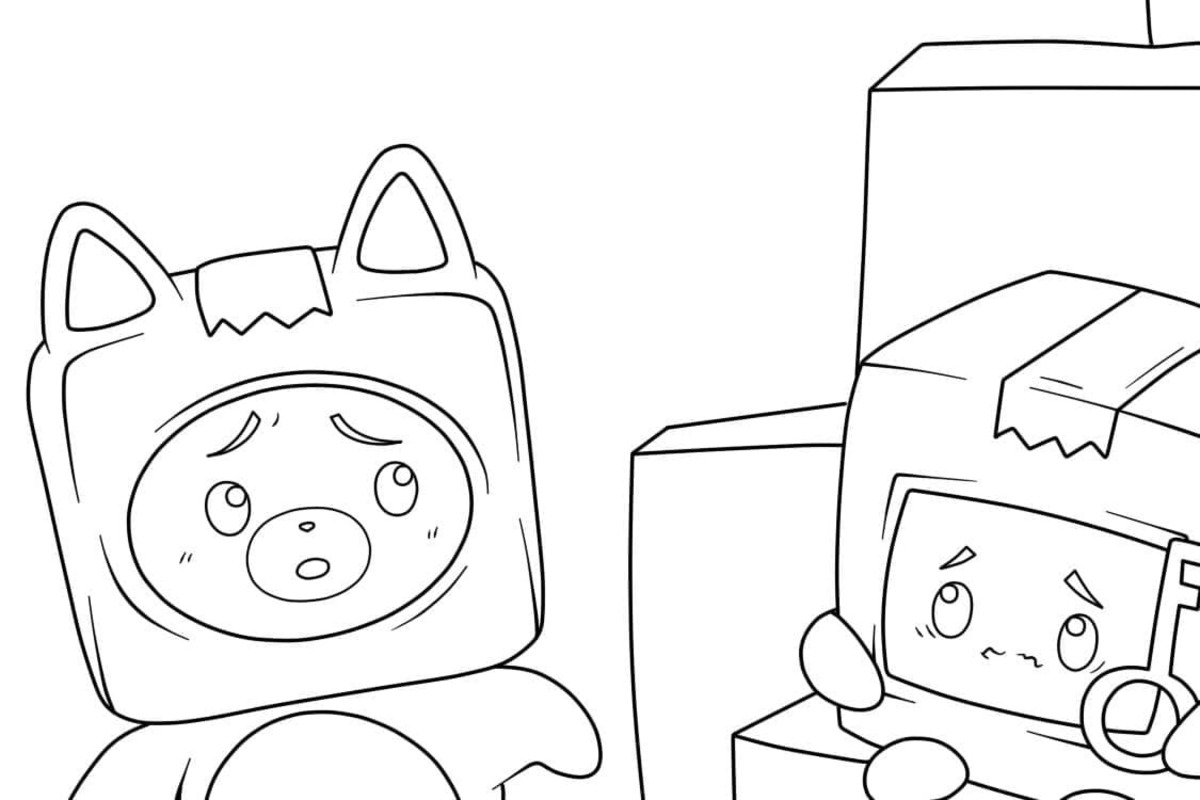 Kolorowanka Lankybox bezpłatna łatwy do druku