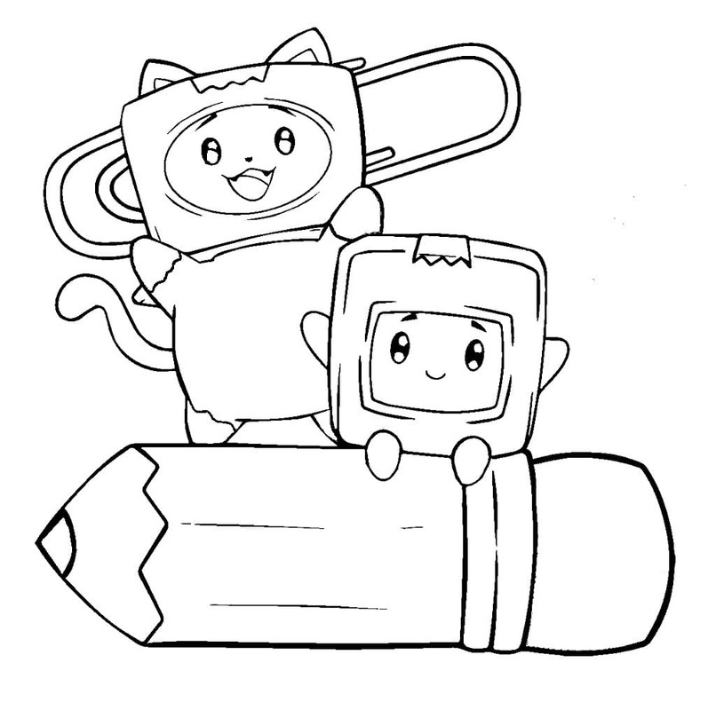 Kolorowanka Lankybox bezpłatnie do druku dla dzieci