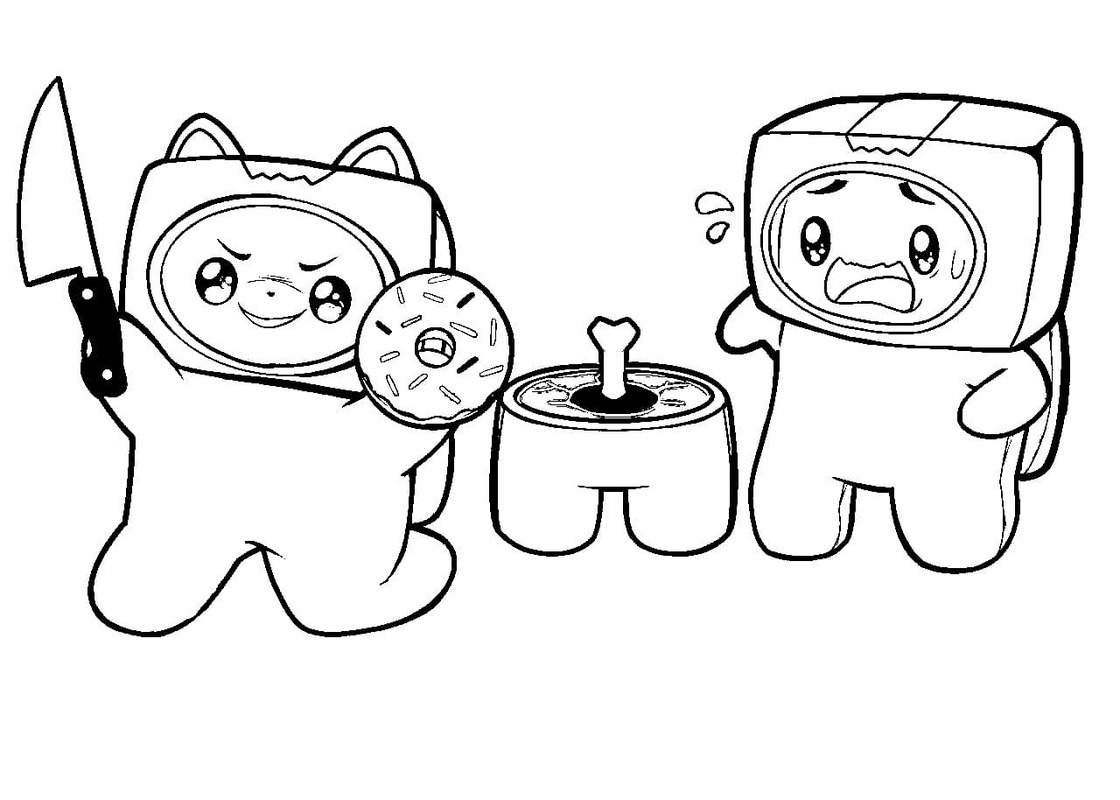 Kolorowanka Lankybox dla dzieci