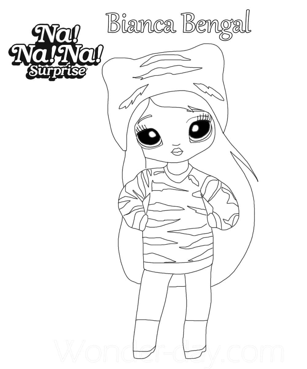 Kolorowanka Na Na Na Surprise do druku dla dzieci