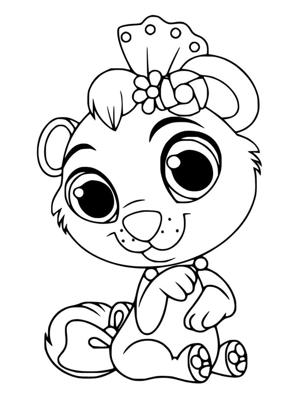 Kolorowanka Narysuj Cubbie z Palace Pets