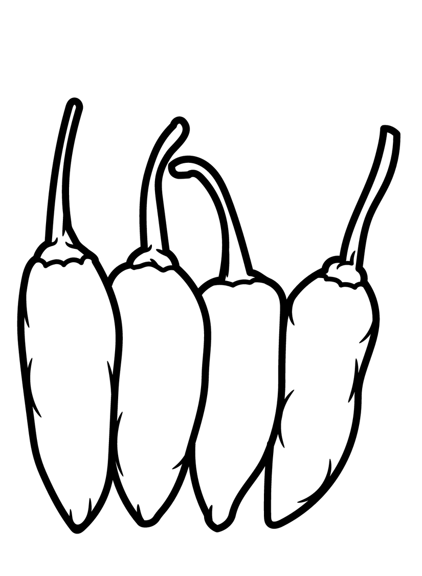 Kolorowanka Narysuj Cztery Papryka
