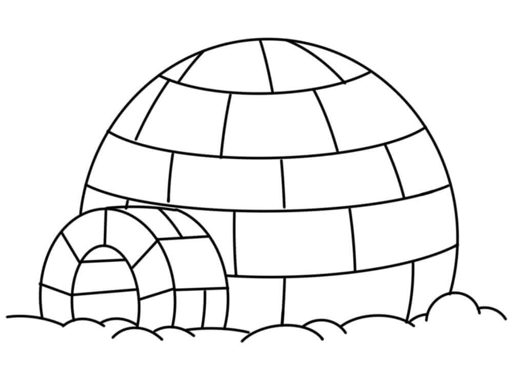 Kolorowanka Igloo