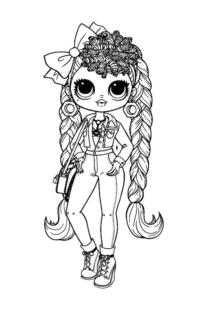 Kolorowanka Narysuj LOL OMG Restless BBC