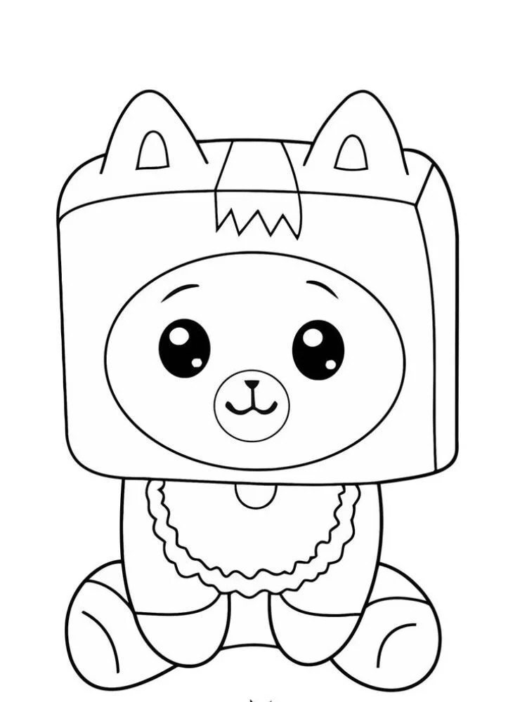 Kolorowanka Narysuj Lankybox 4