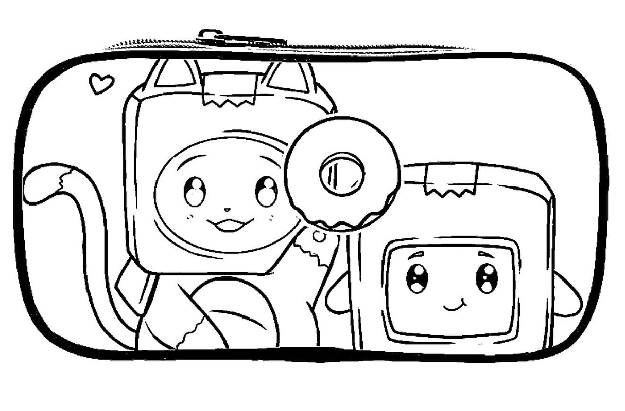 Kolorowanka Narysuj Lankybox bardzo prosty