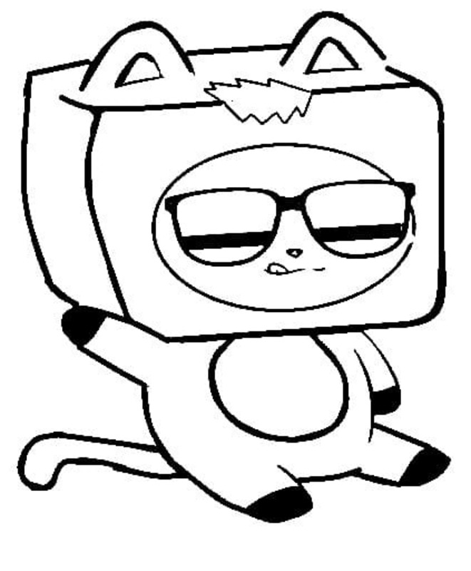 Kolorowanka Narysuj Lankybox dla dzieci