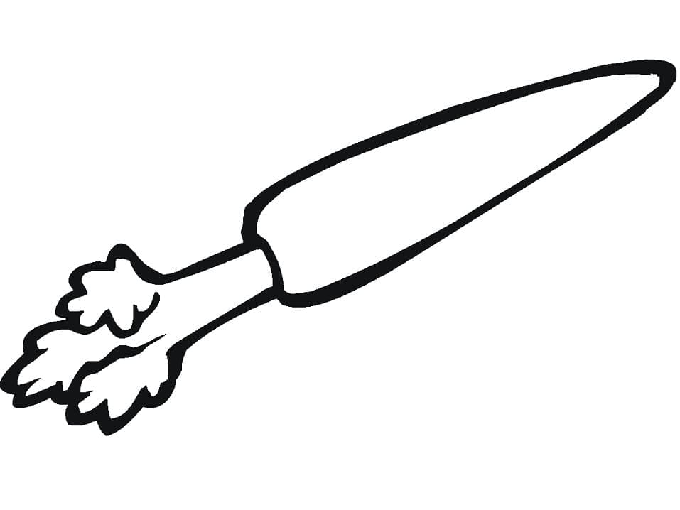 Kolorowanka Narysuj Marchewki bezpłatny