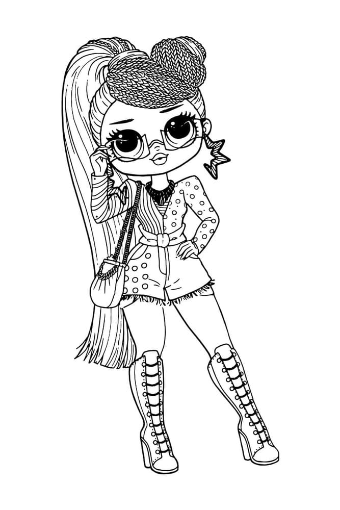 Kolorowanka Narysuj Miss Independence LOL OMG