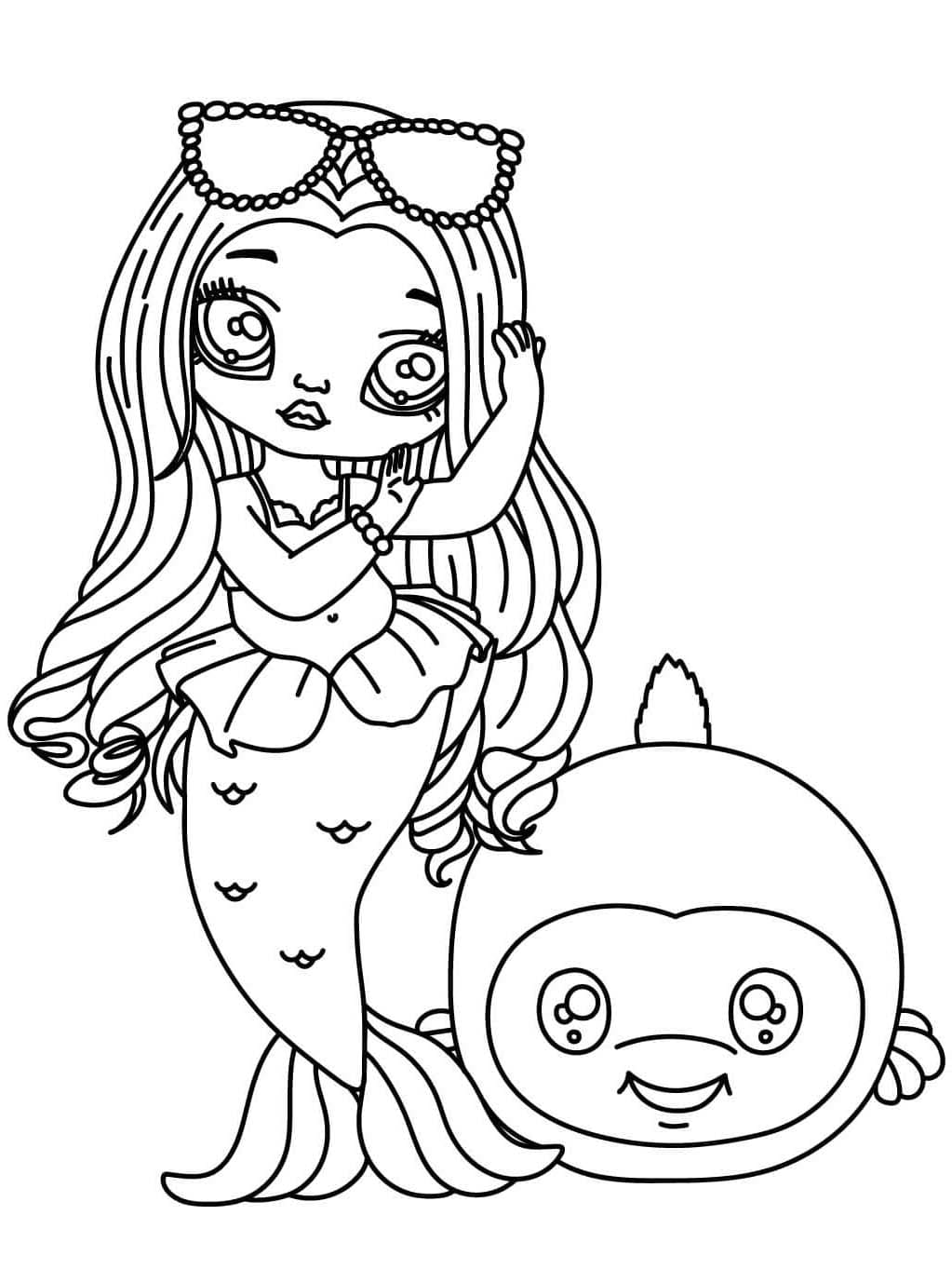 Kolorowanka Narysuj Na Na Na Surprise bezpłatnie dla dzieci