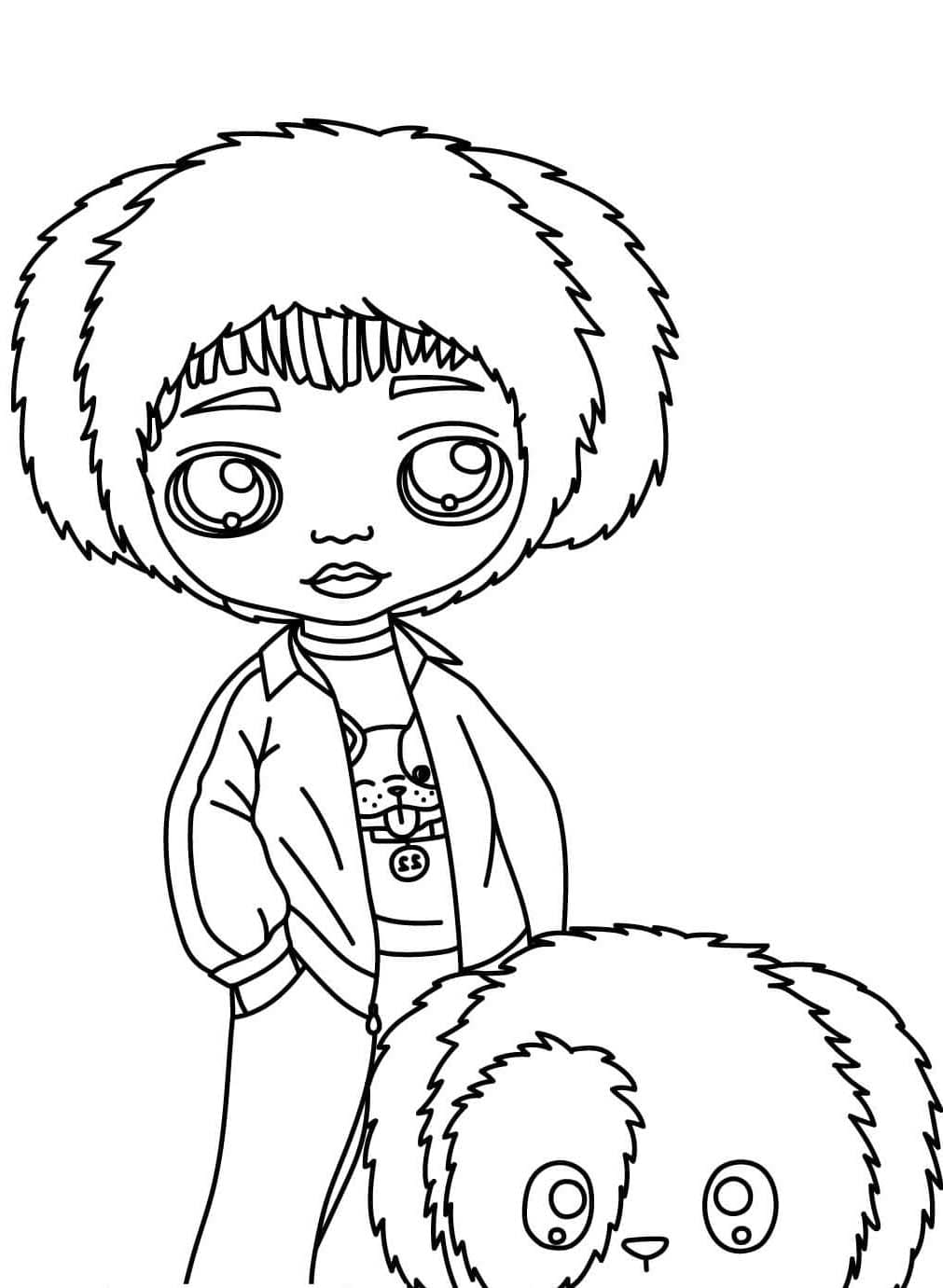 Kolorowanka Narysuj Na Na Na Surprise dla dzieci