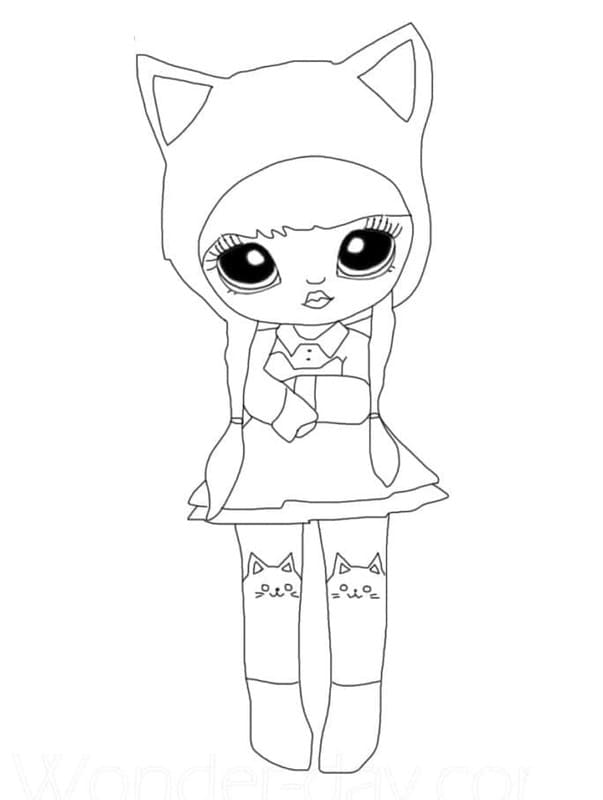 Kolorowanka Narysuj Na Na Na Surprise prosty