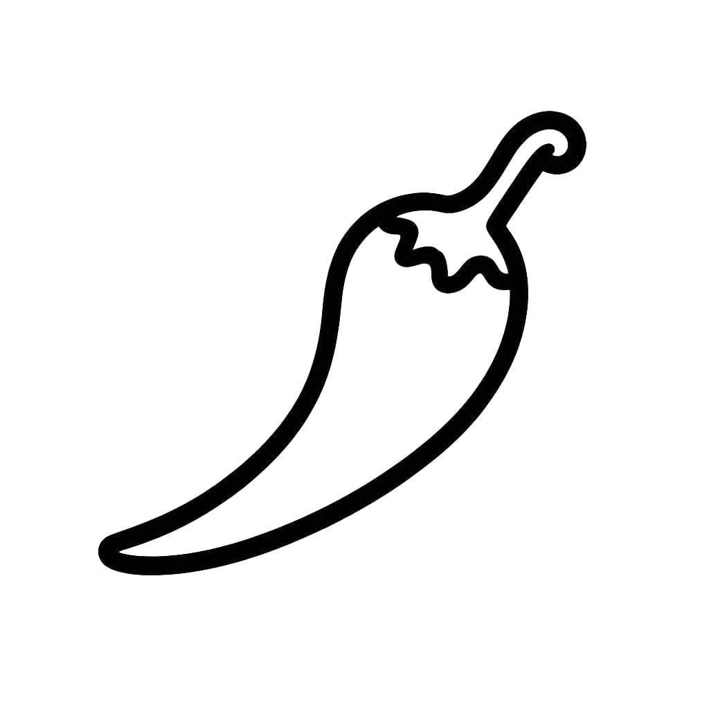 Kolorowanka Narysuj Papryka podstawowy