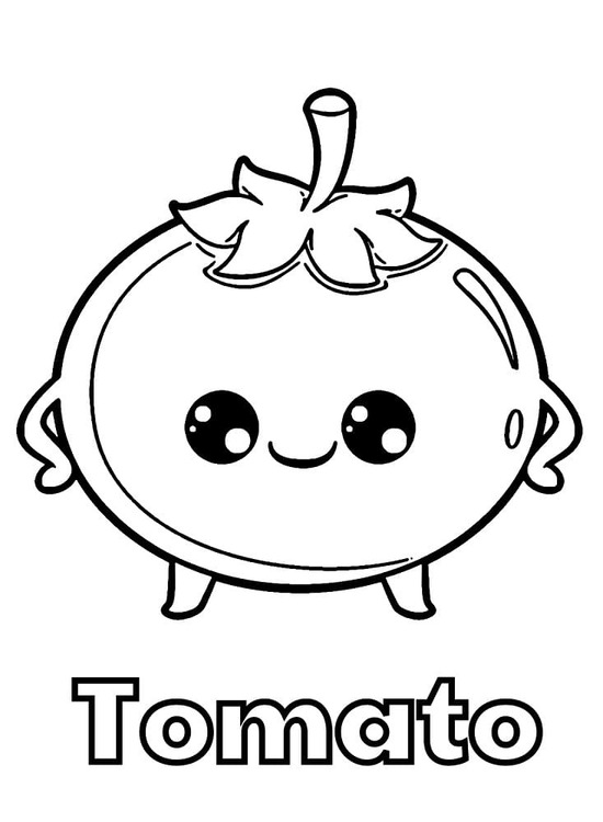Kolorowanka Narysuj Pomidory bezpłatna łatwy