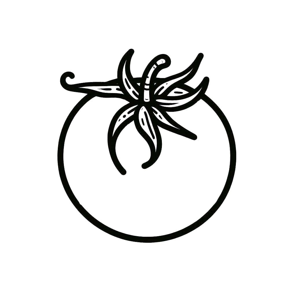 Kolorowanka Narysuj Pomidory bezpłatnie dla dzieci