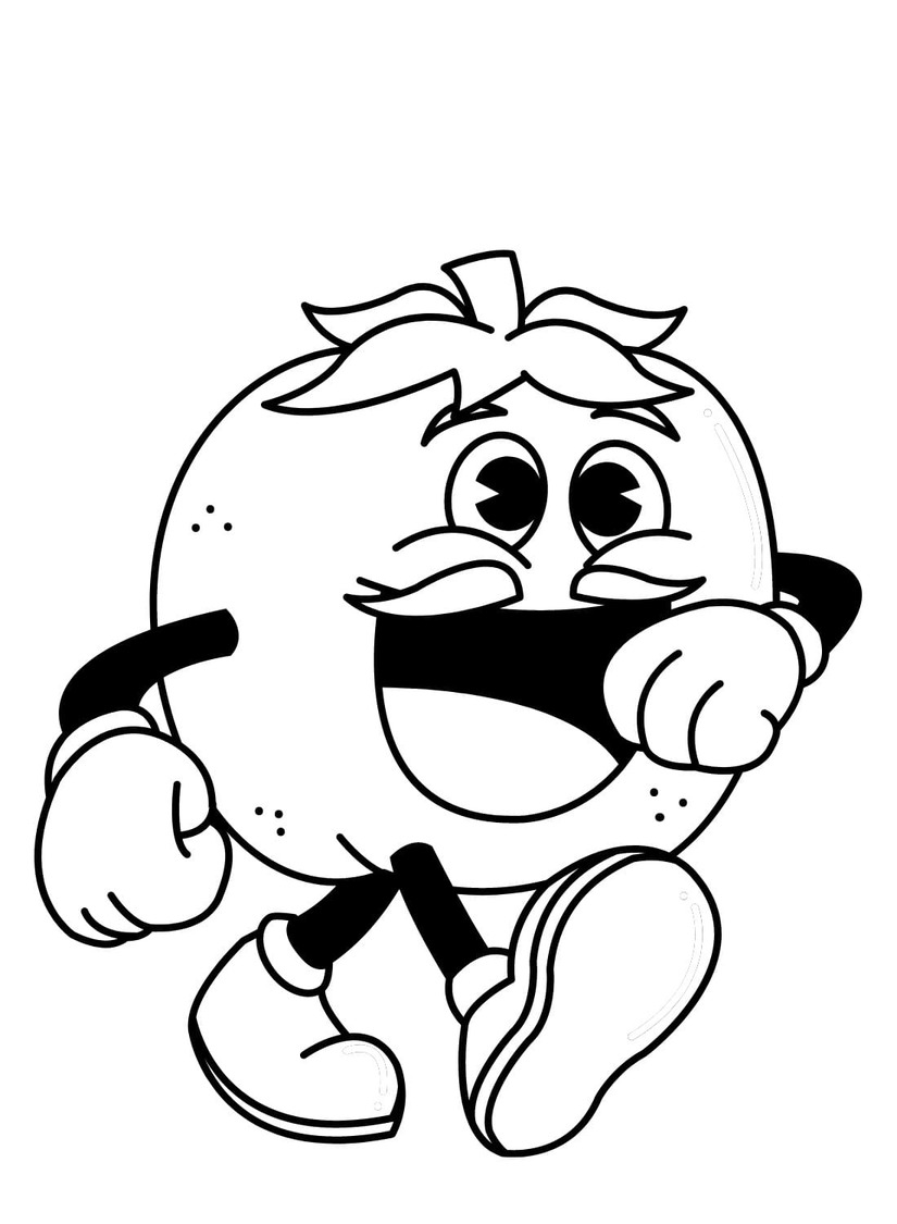 Kolorowanka Narysuj Pomidory łatwy do druku